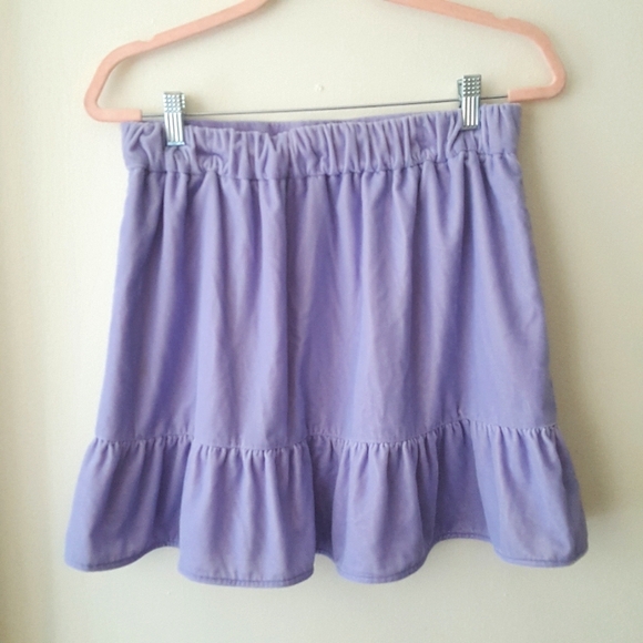 🌙J.CREW Peplum Velvet Lavender Skirt. - Picture 4 of 11